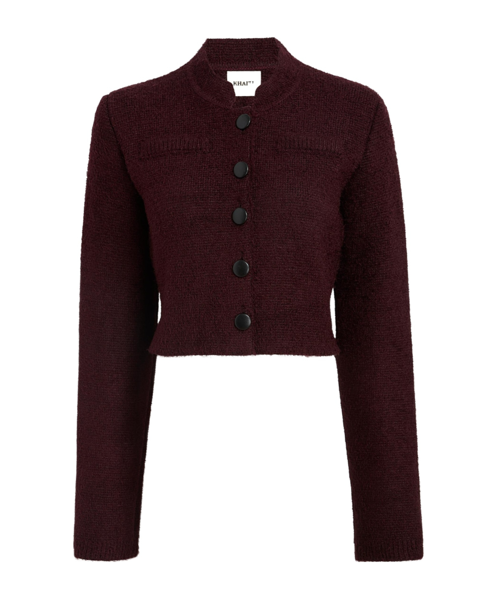 Khaite Silk-cashmere Ello Cardigan Jacket In Red