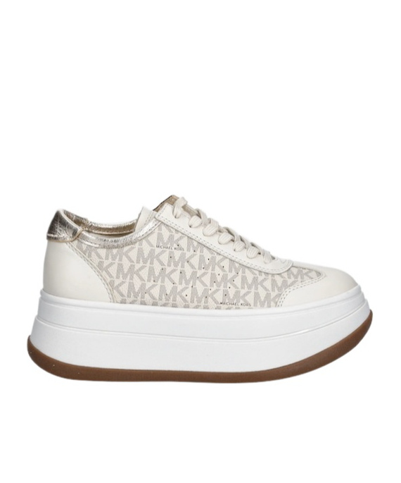 Michael Kors Round Toe Low-top Casual Shoes In White
