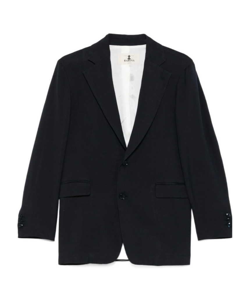 Shop Barena Venezia Long-sleeved Suit Jacket In Black
