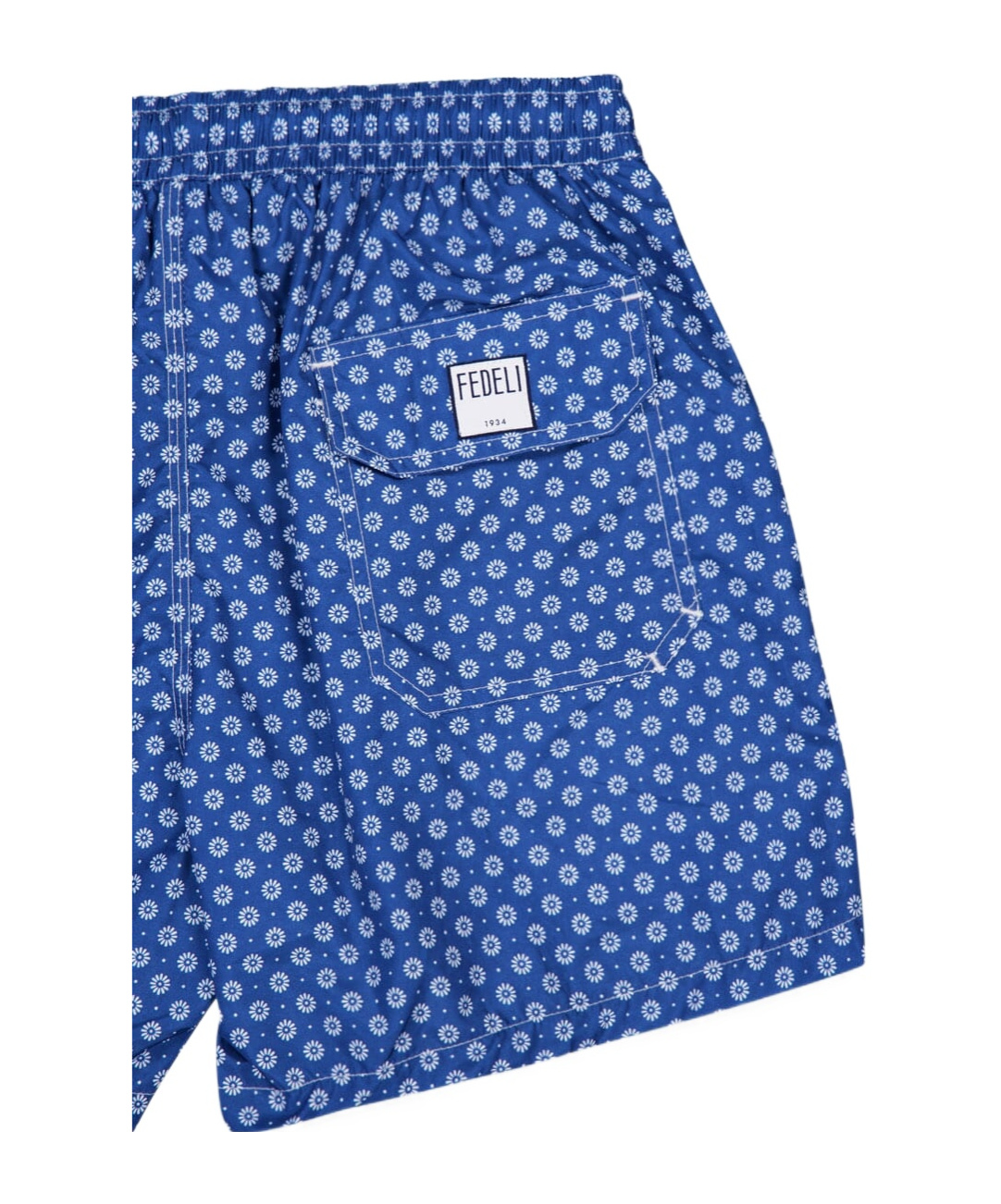Fedeli Elastic Waist Shorts In Blue