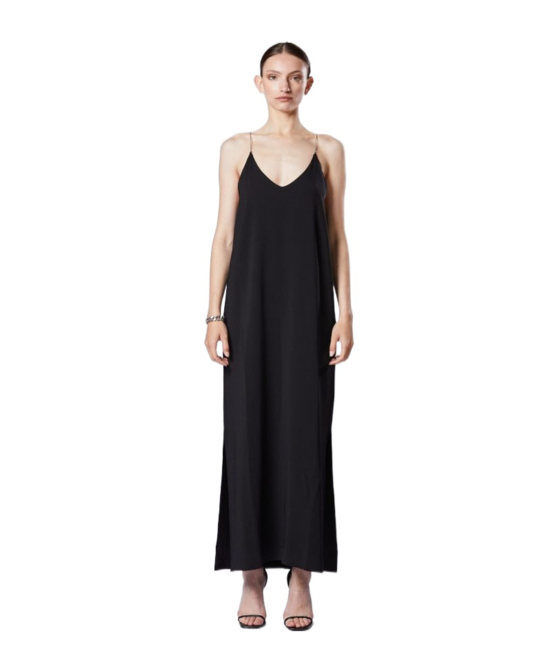 Thom Krom Chain-straps Maxi Dress In Black