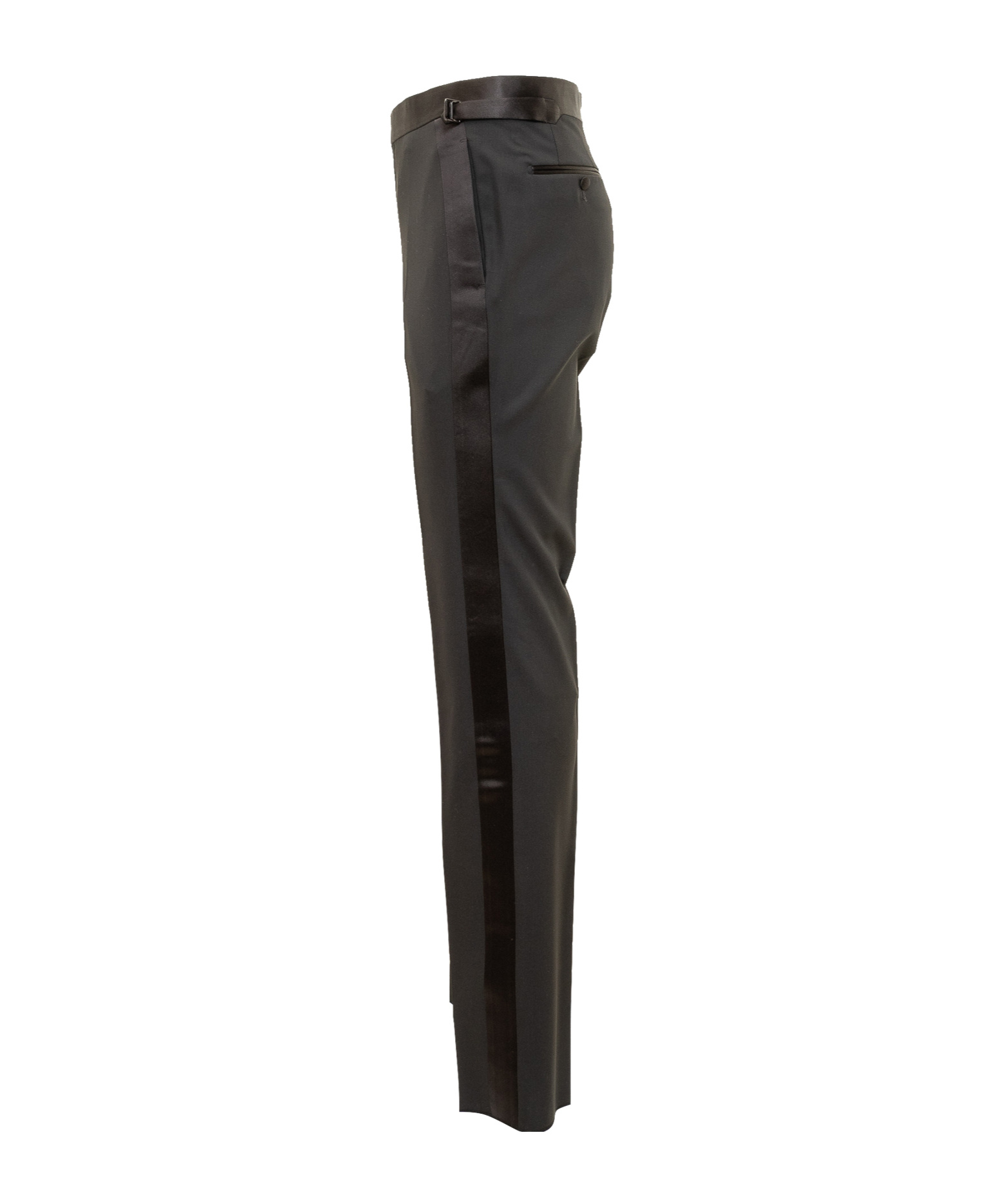 Tom Ford Side-buckled Evening Trousers In Black