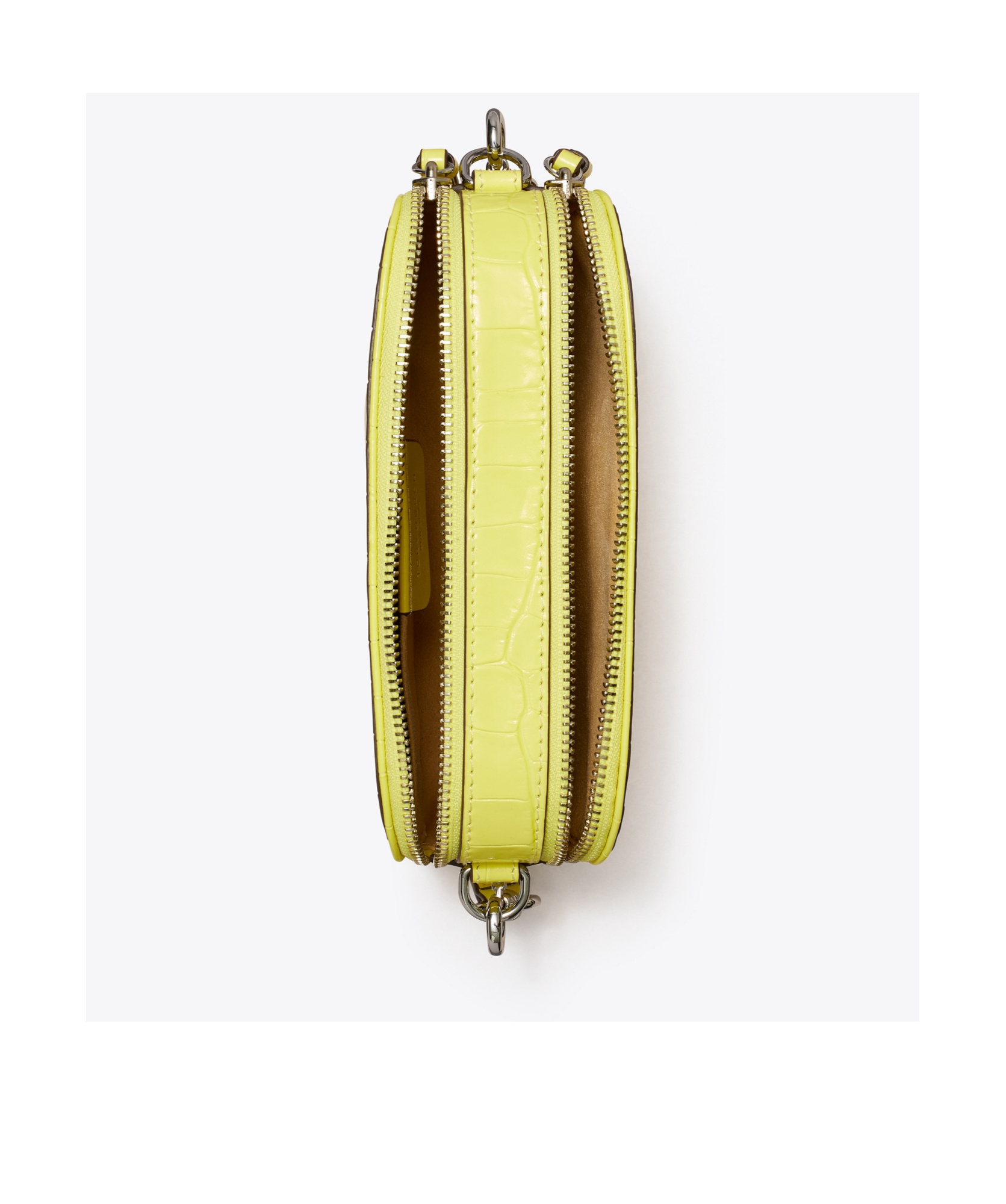 Shop Tory Burch Mini Miller Crossbody Bag In Yellow