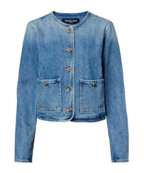 Veronica Beard Andrea Denim Jacket In Blue