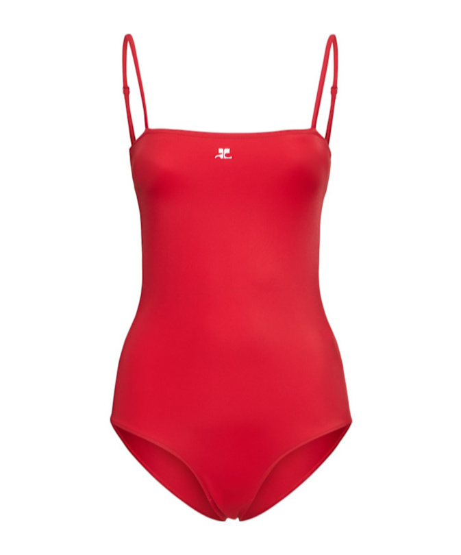 Courrèges Spaghetti Strap One-piece Swimsuit