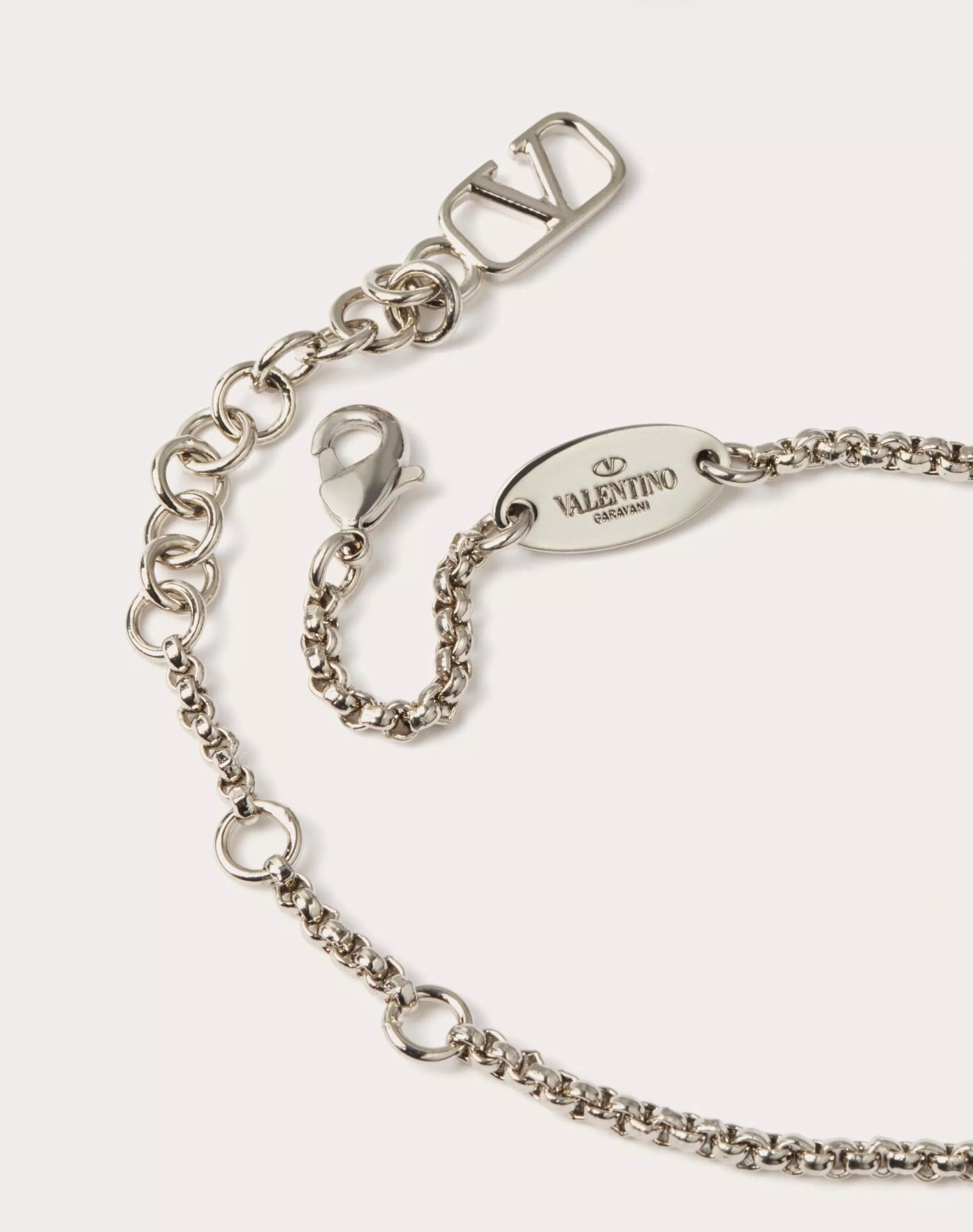 VALENTINO GARAVANI VLOGO SIGNATURE BRACELET IN METAL AND SWAROVSKI CRYSTALS