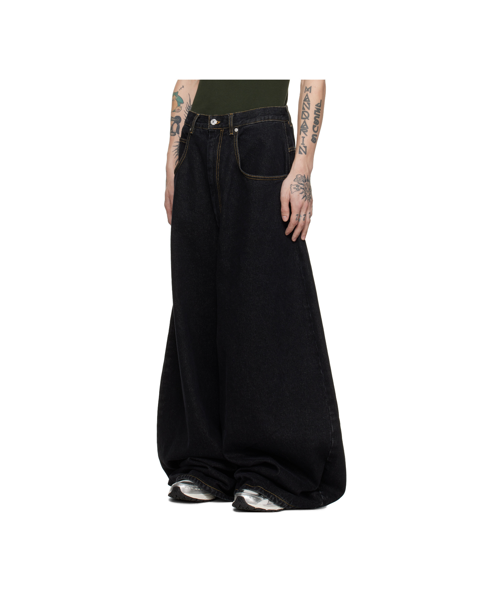 Lu'u Dan Double Xl Jeans In Black
