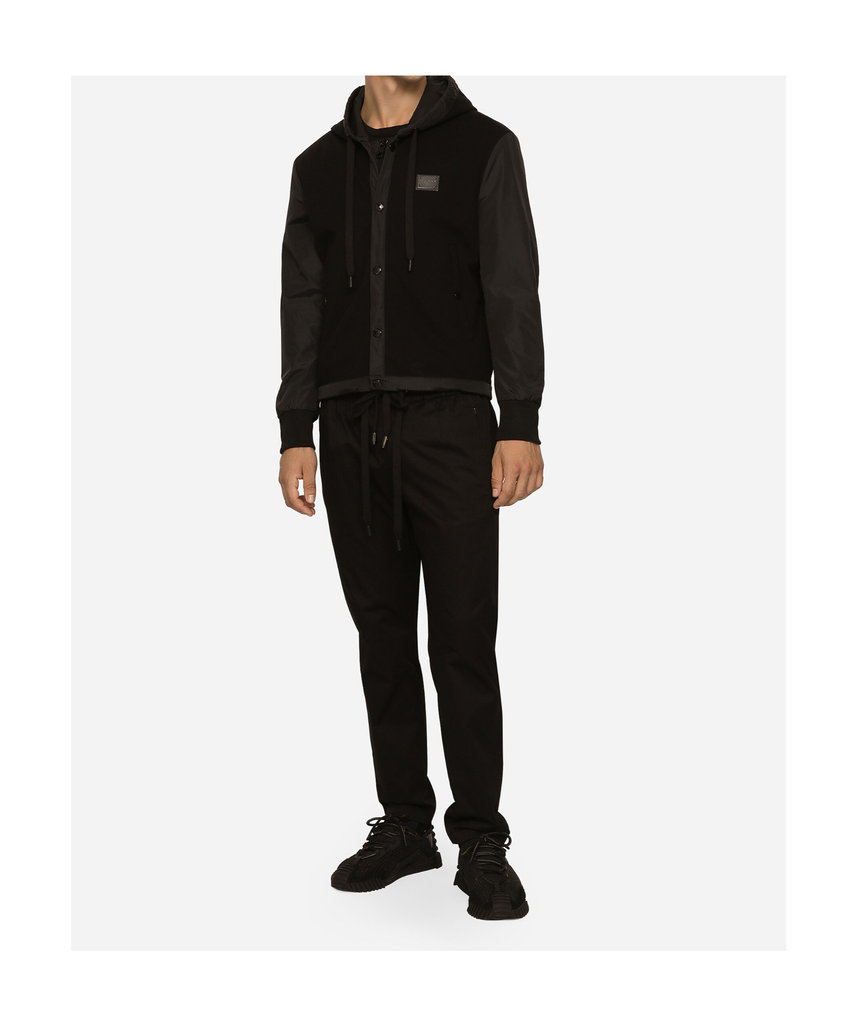Dolce & Gabbana Stretch Cotton Jogging Pants With Tag In Black