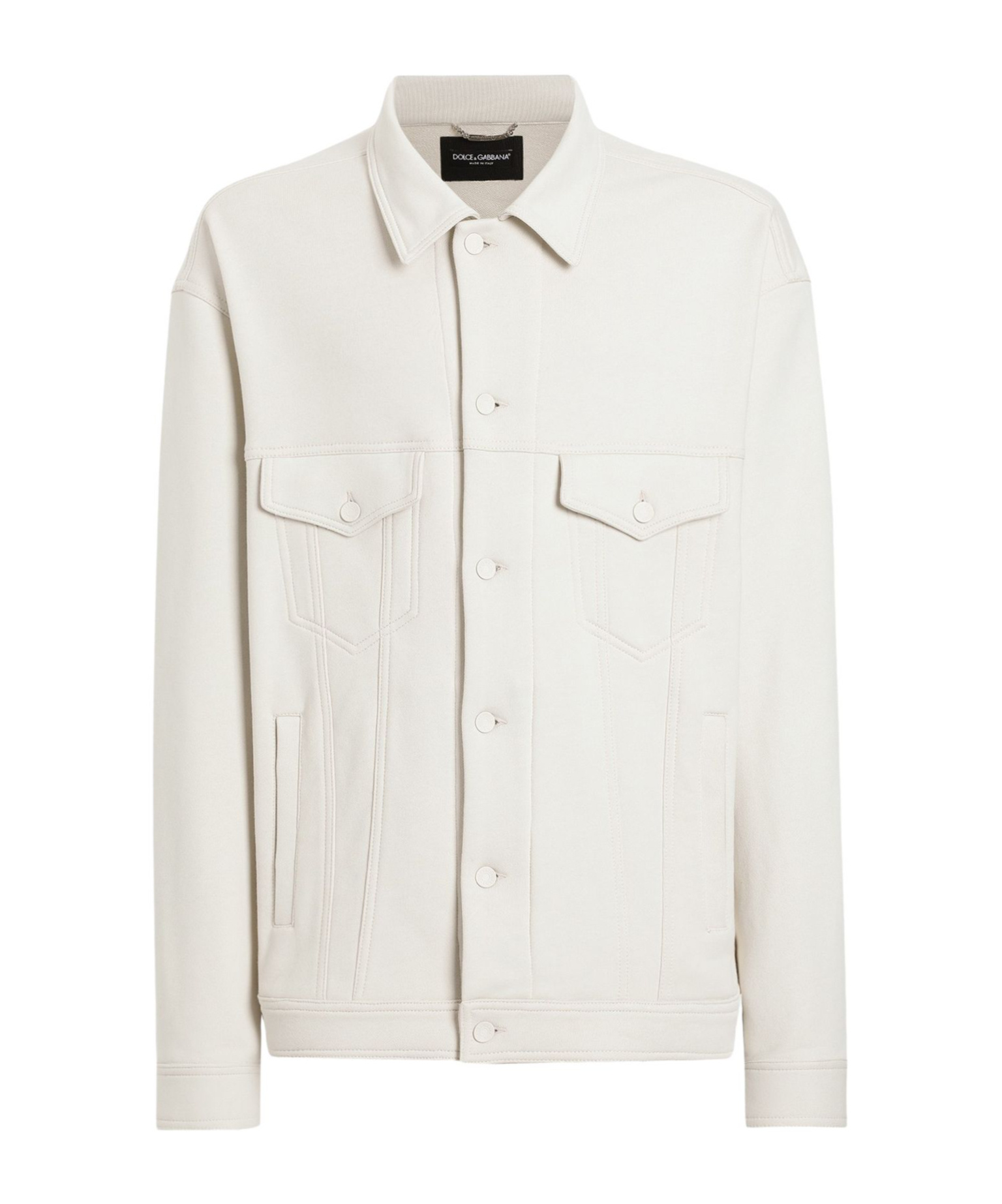 DOLCE & GABBANA COTTON FLEECE JACKET