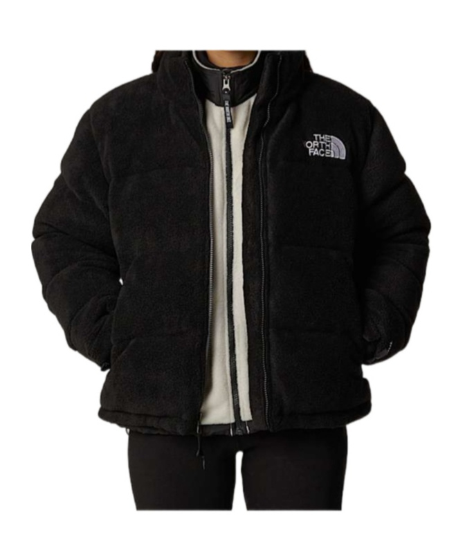 Shop The North Face Polar Nuptse Jacket In Black