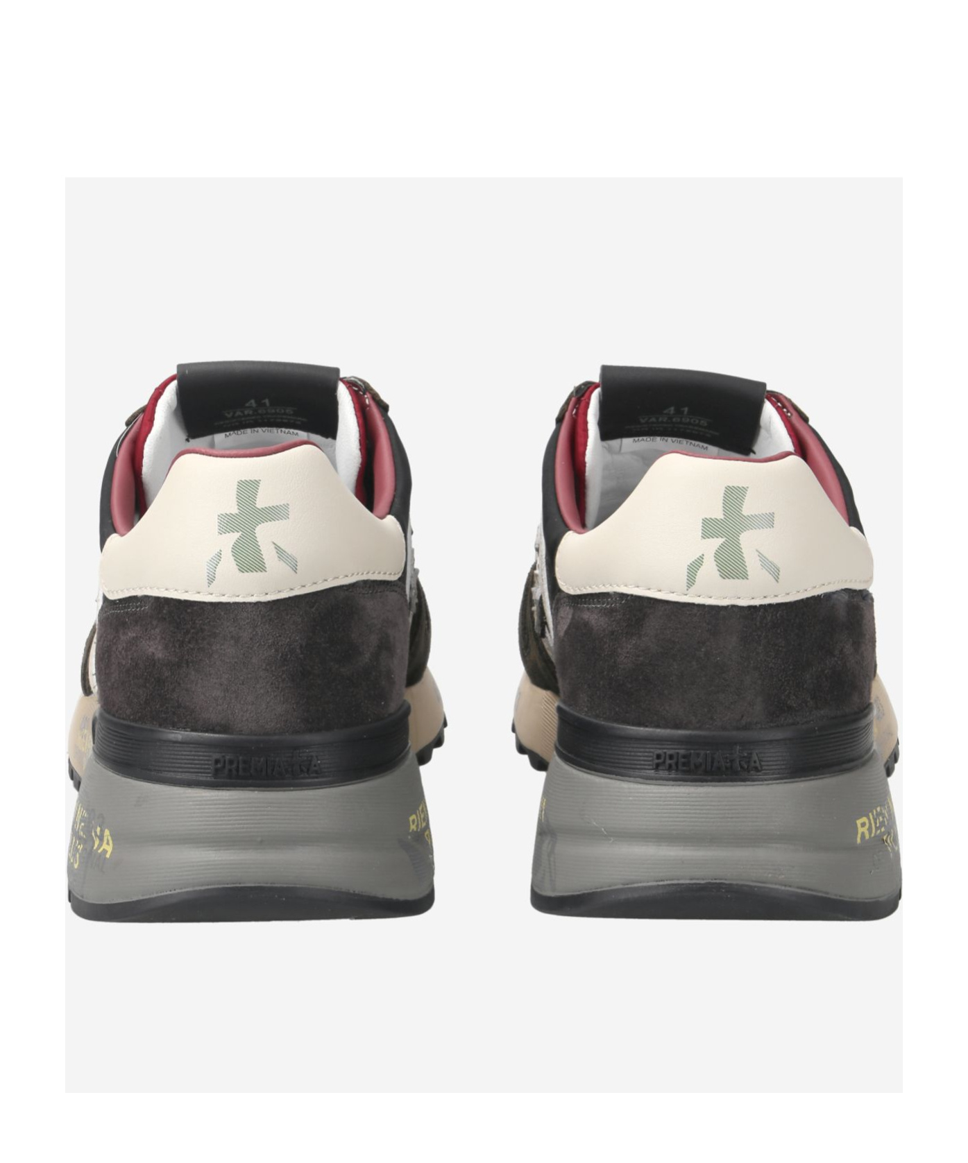 Premiata Logo Sneakers In Black