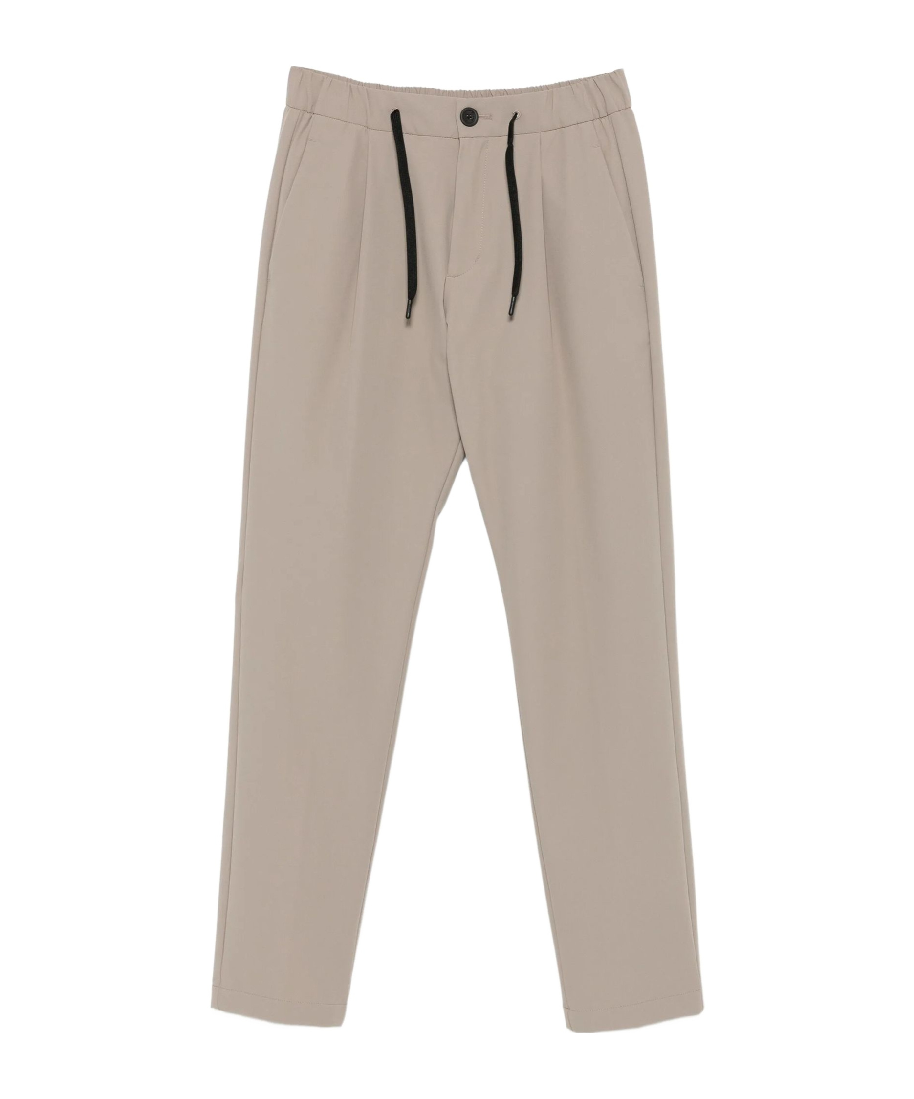 Herno Pleated Drawstring Trousers In Brown
