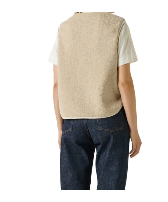 Soeur Sleeveless Casual Vest In Neutral