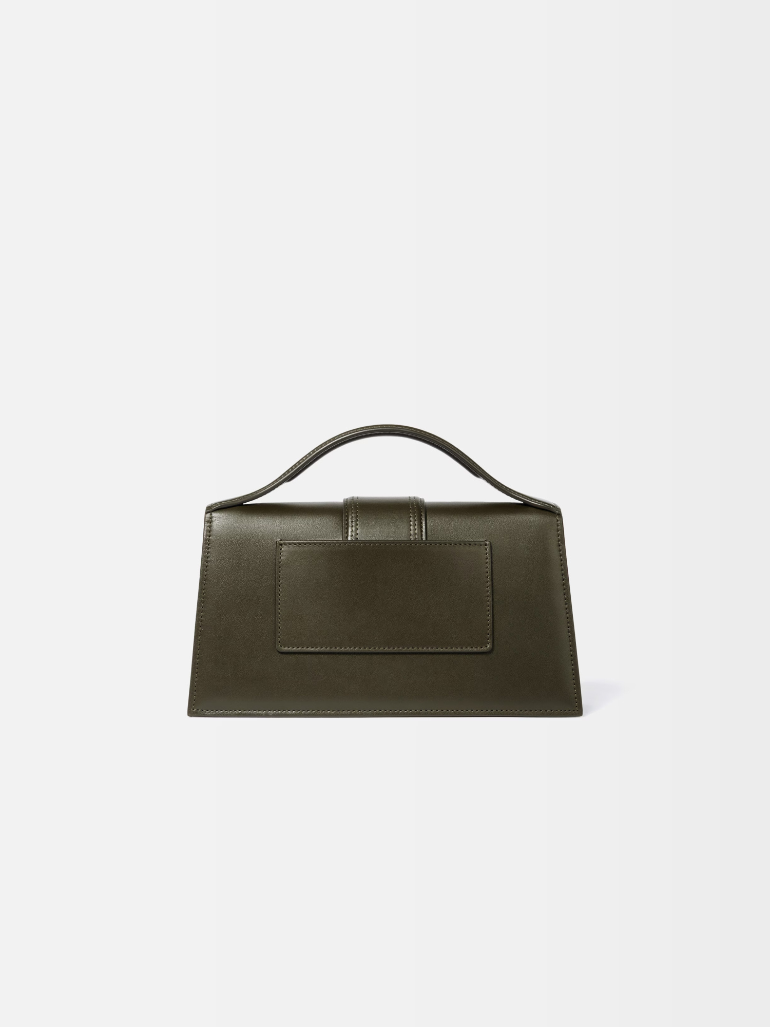 Jacquemus Dark Khaki Bambino Large Crossbody Bag In Green