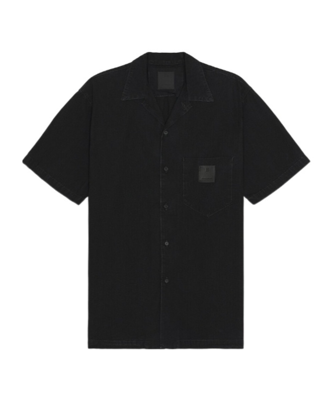 Givenchy Logo Short-sleeved Shirt In Black