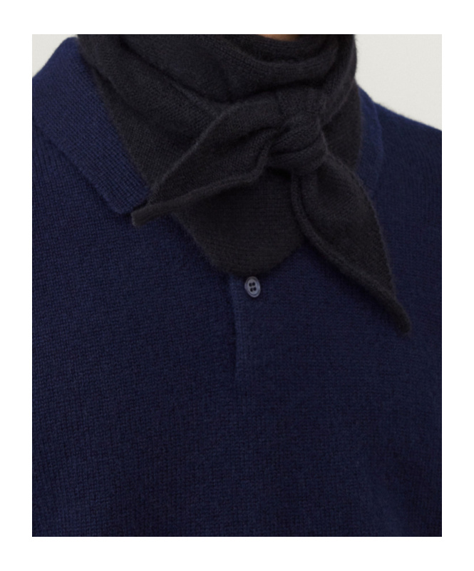 Lisa Yang Cashmere Triangular Scarf In Black