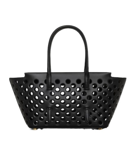 Alaïa Neo Mina 20 Shoulder Bag In Black