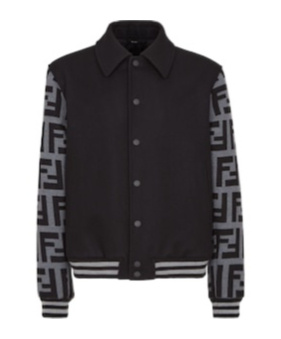 Fendi Wool Jacket In Black