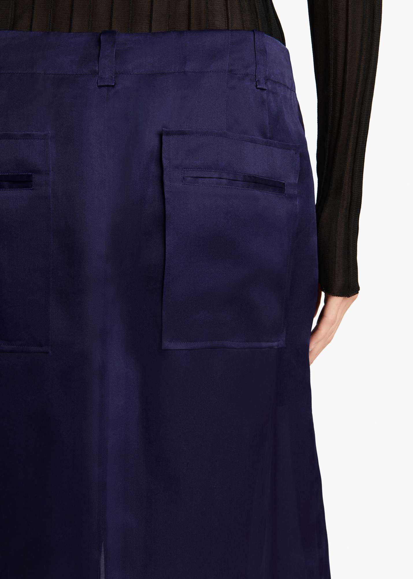 Khaite Lucian Pleated Silk-organza Maxi Skirt In Amethyst
