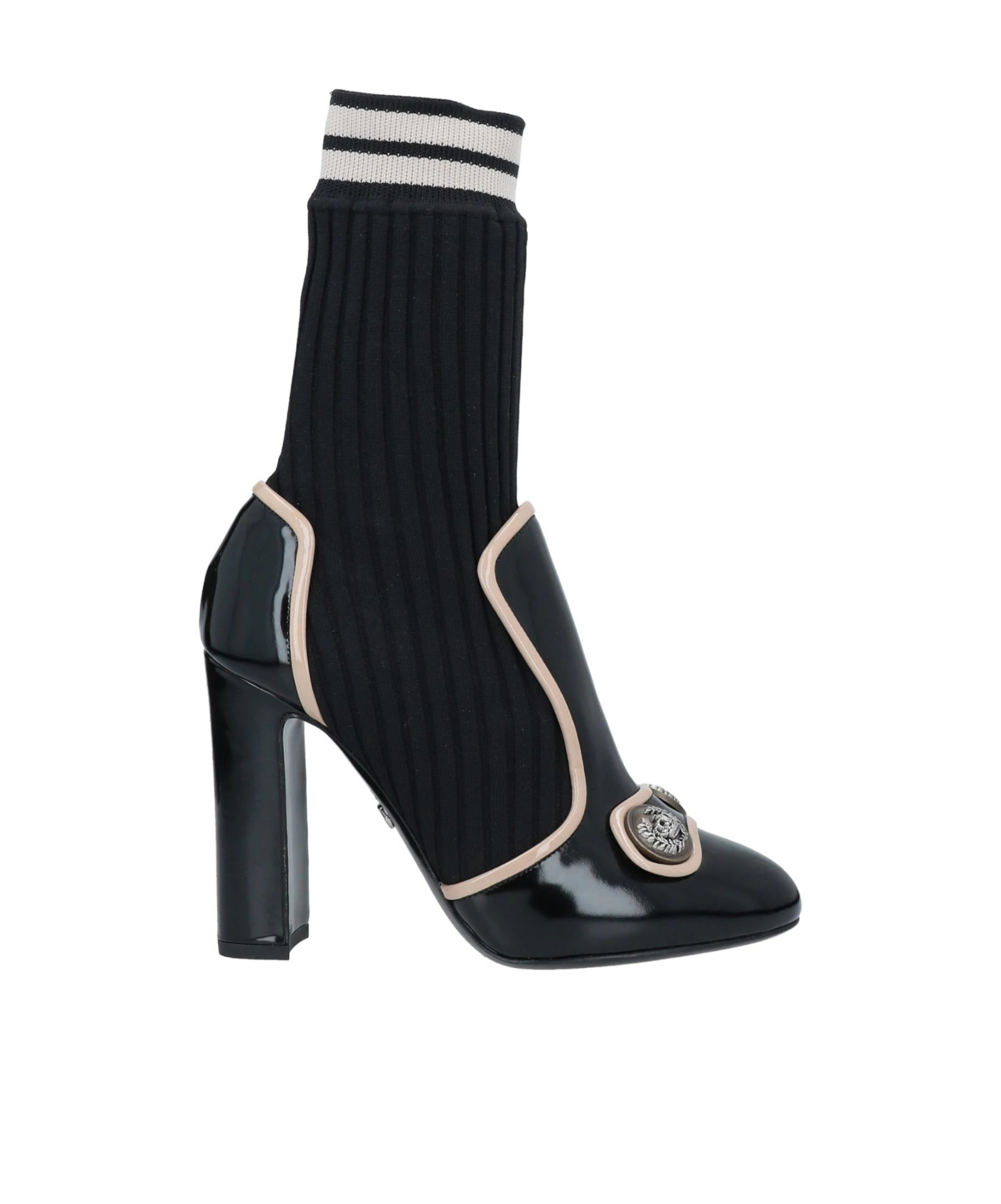 Dolce & Gabbana Knitted Ankle Boot In Black