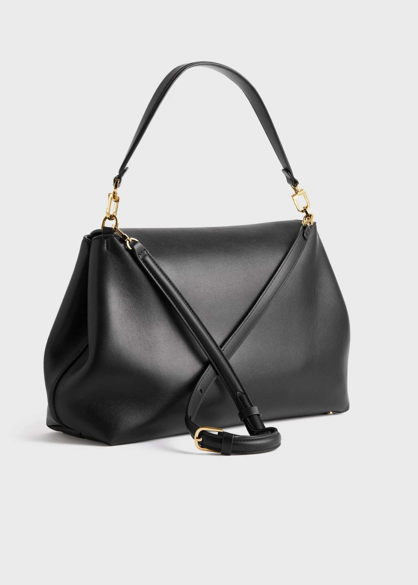 Totême T-lock Nylon Satchel In Black