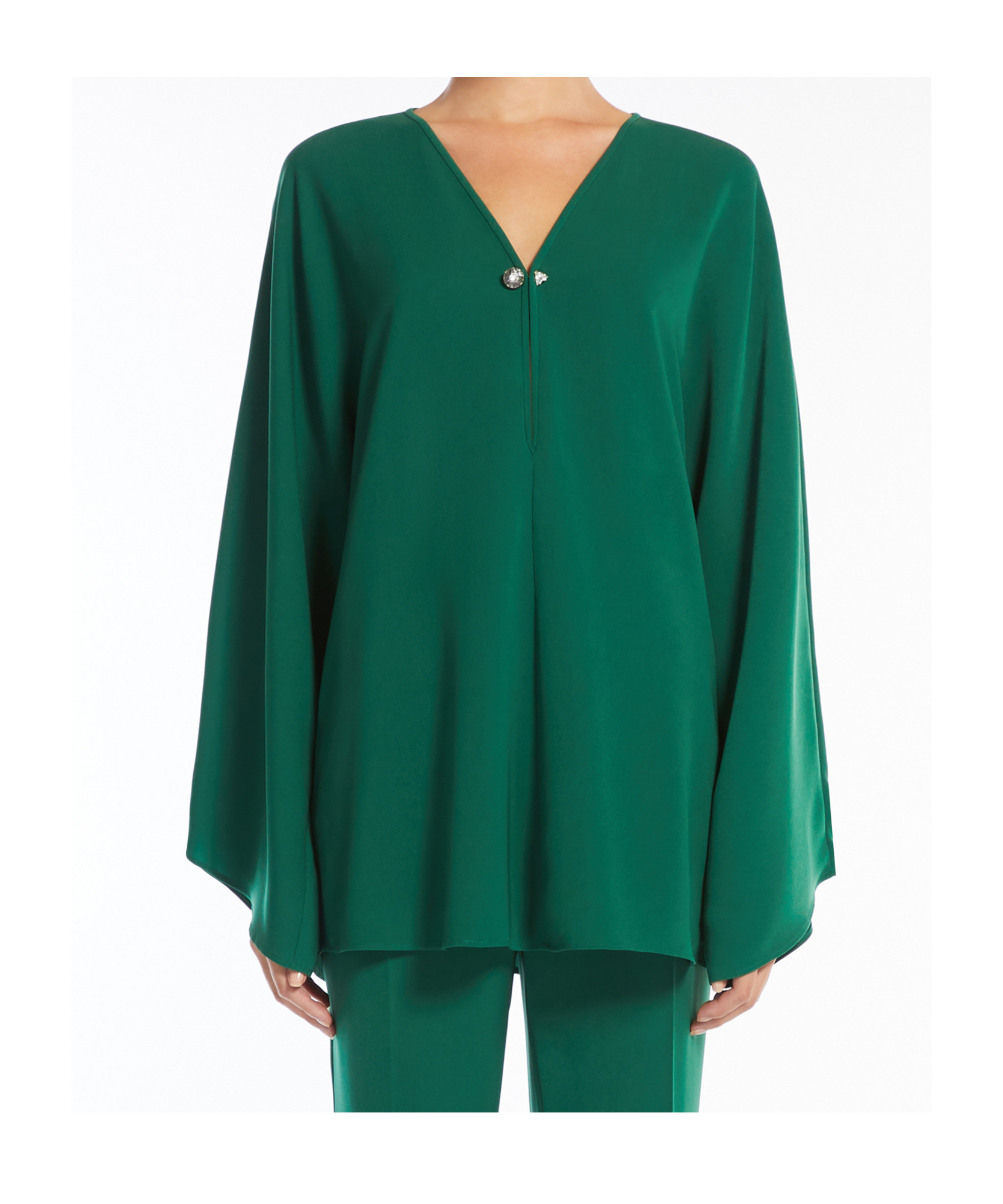 Max Mara Long Sleeve Shirt In Green