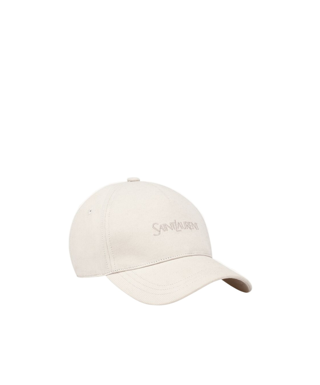 SAINT LAURENT SAINT LAURENT LOGO EMBROIDERED CORDUROY BASEBALL CAP