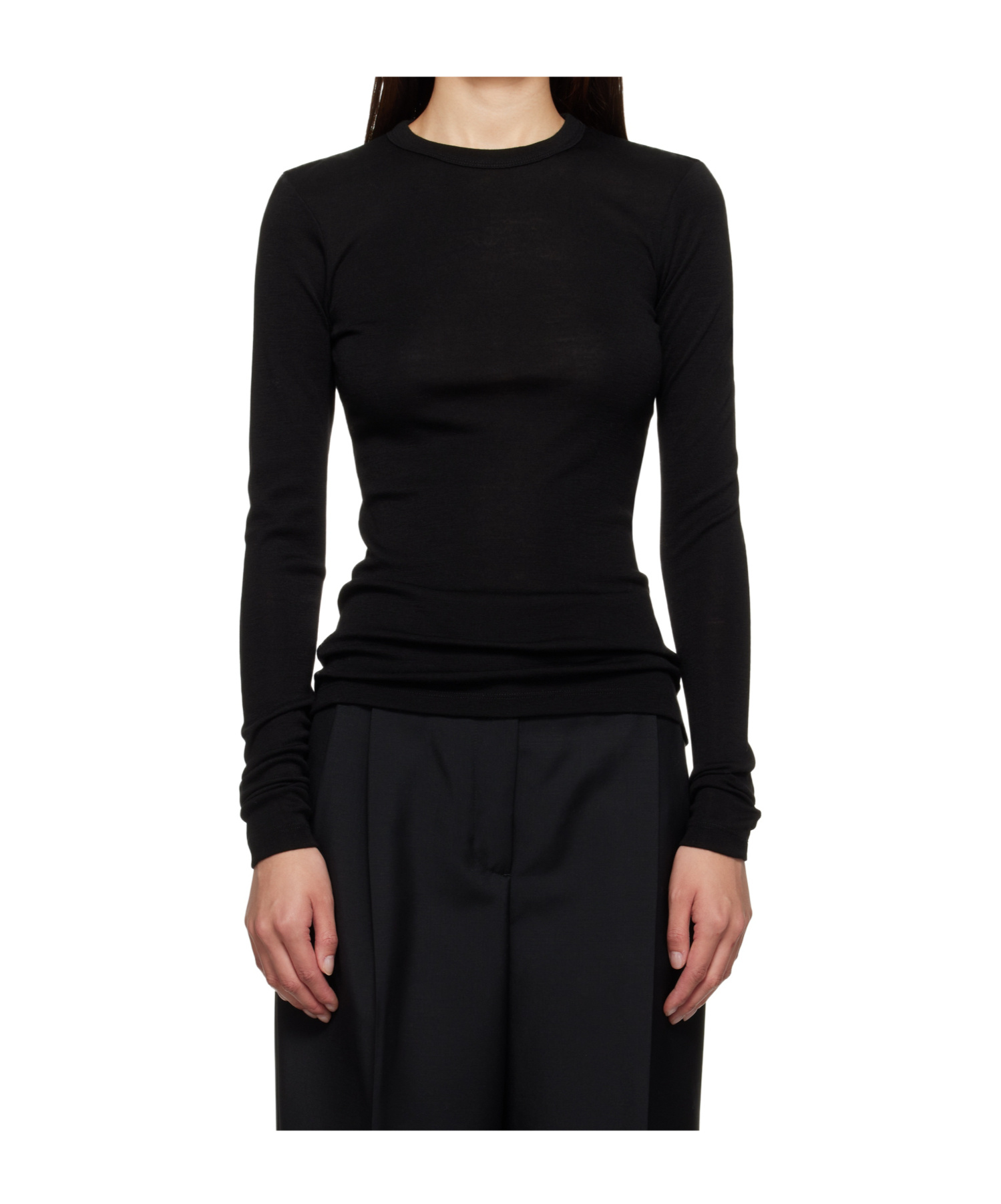 Rohe Long-sleeved Sweater In Black