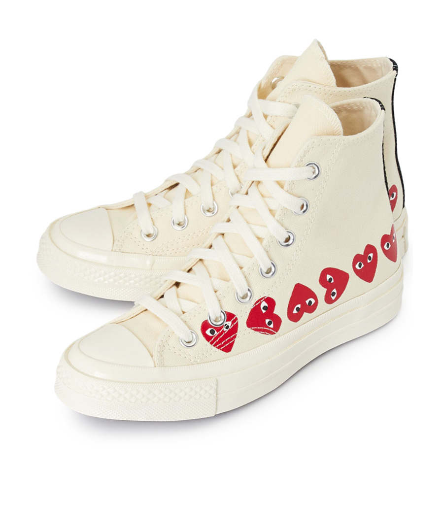 Comme Des Garçons Lace-up High-top Sneakers