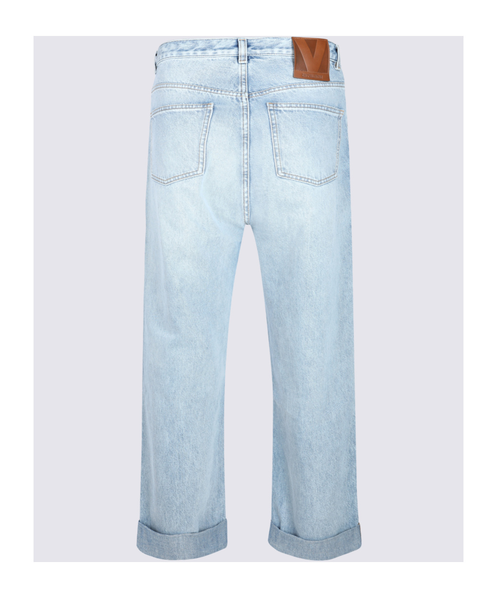 Valentino Belt-loop Jeans In Blue