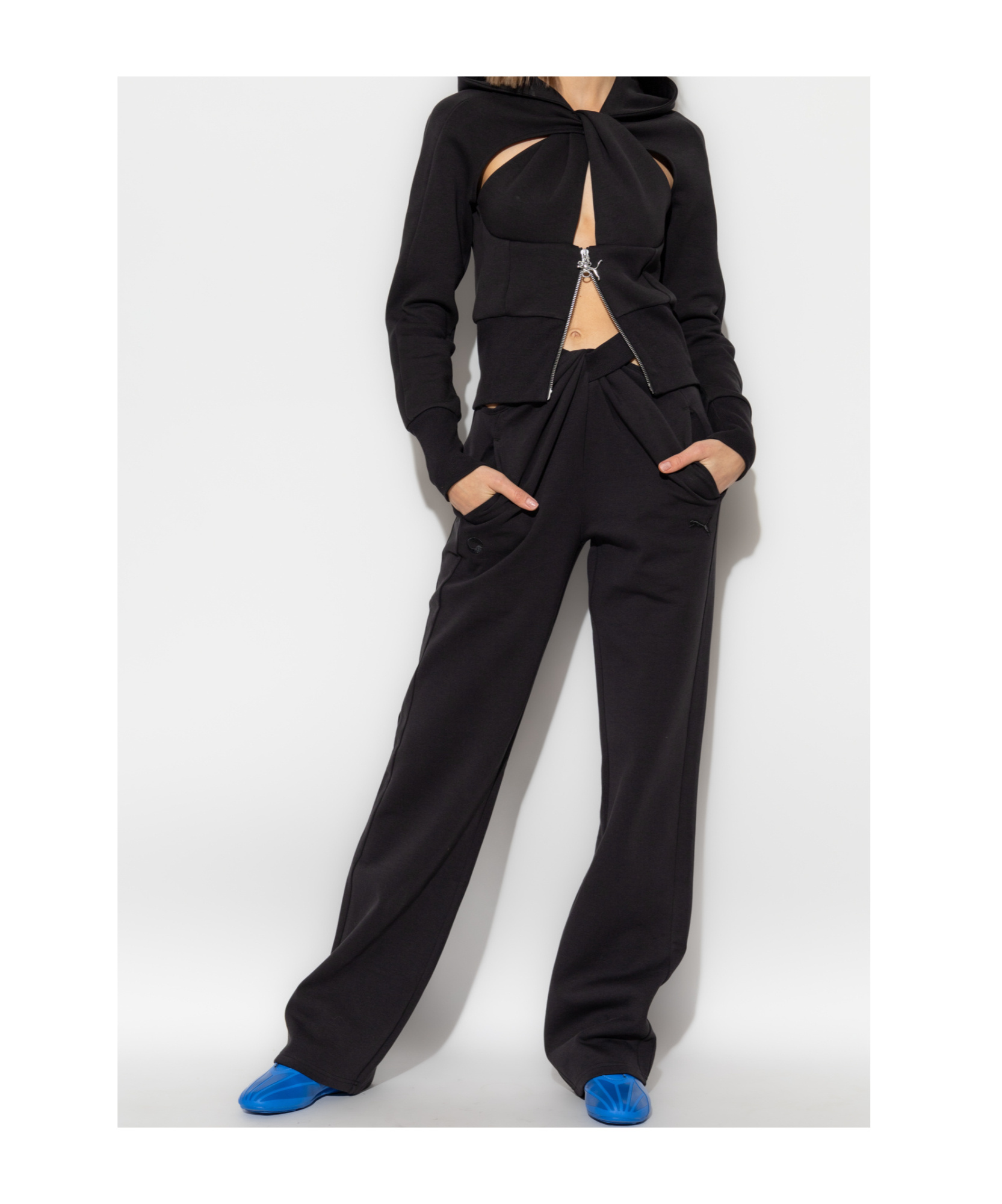 Coperni Long-sleeved Sweater In Black