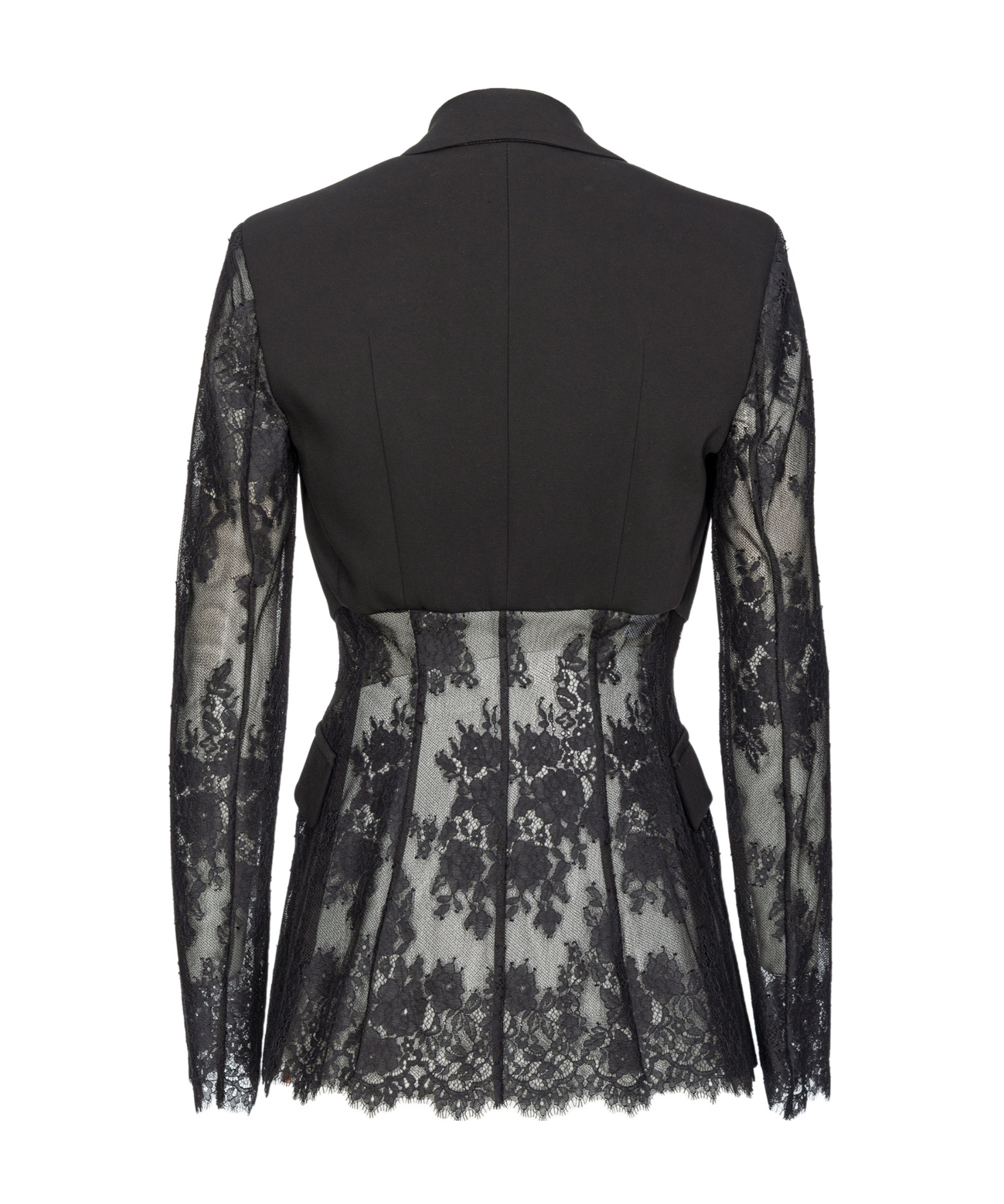 Pinko Lace Spliced Jacket In Green