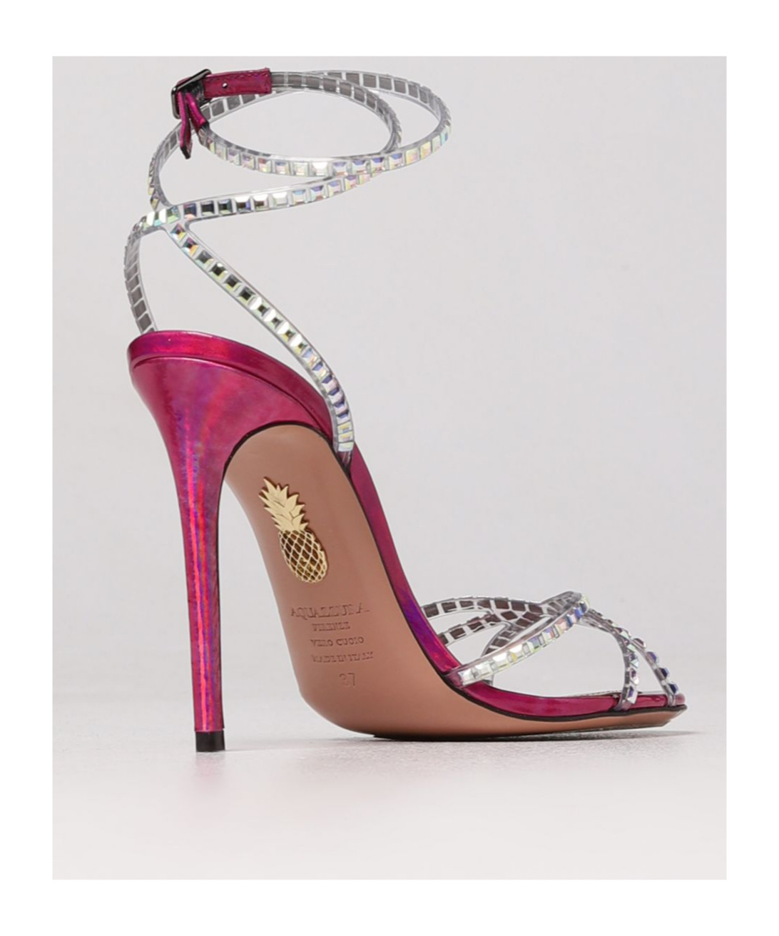 Aquazzura Gem-embellished 110mm Heeled Sandals In Multicolor