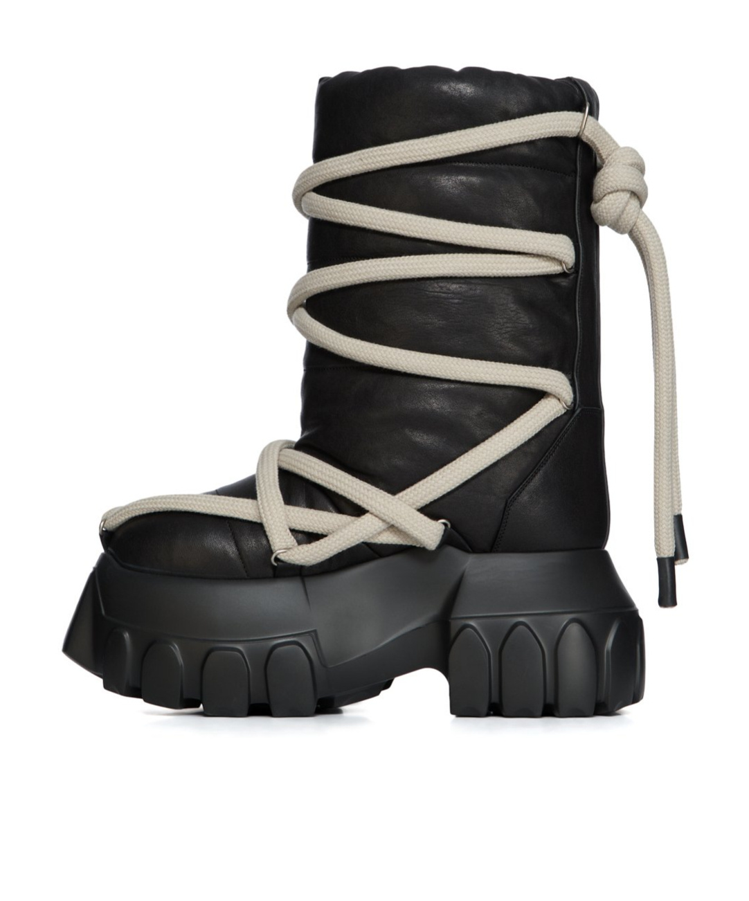 Rick Owens Round-toed Ankle Boots In Black