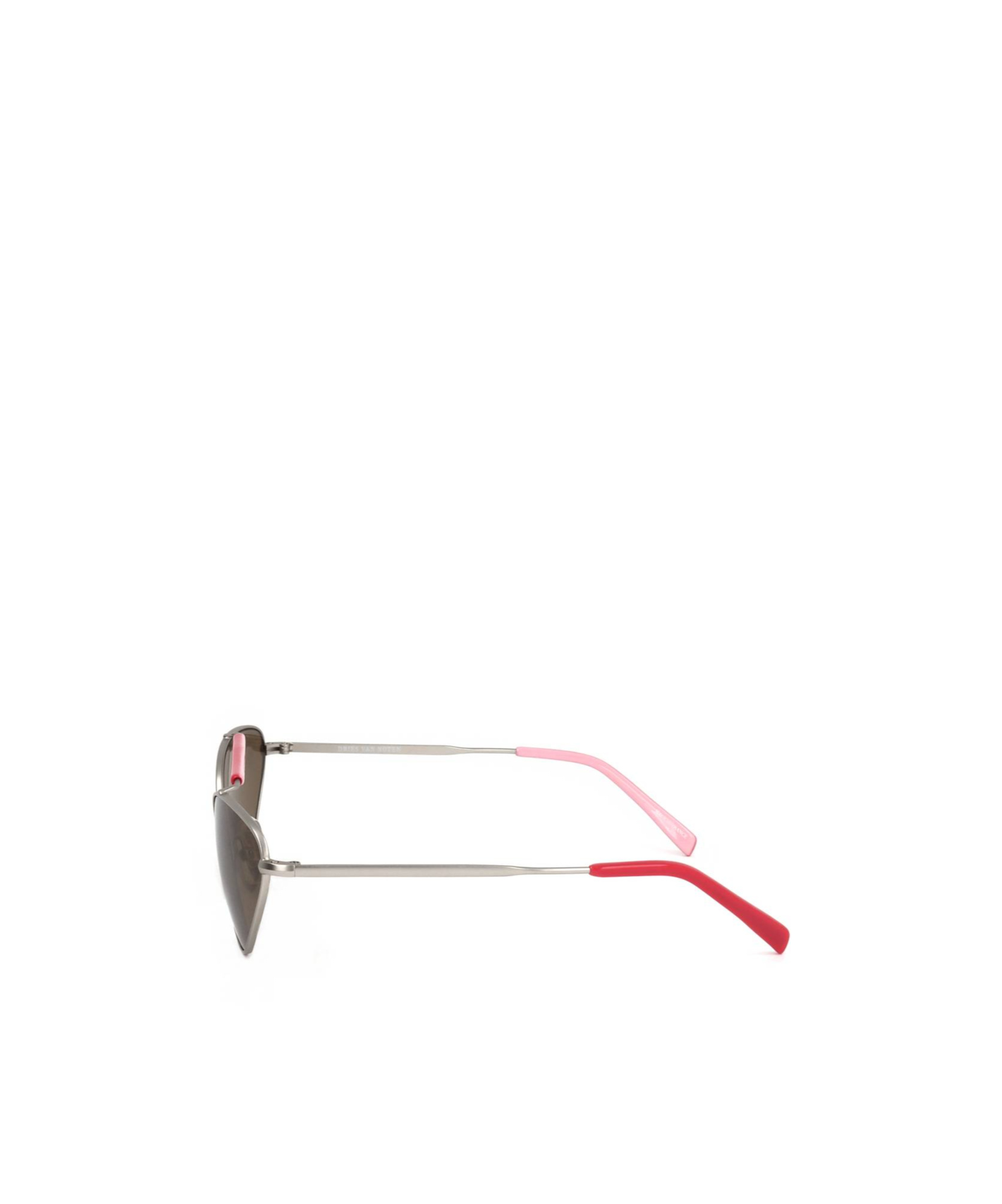 Dries Van Noten Linda Farrow X  Pilot Frame Sunglasses In Brown