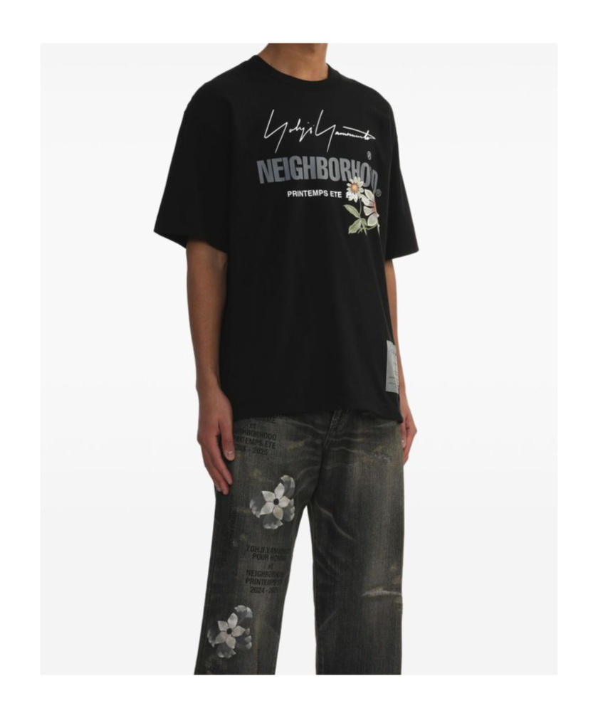 Yohji Yamamoto X Neighbourhood Cotton T-shirt In Black