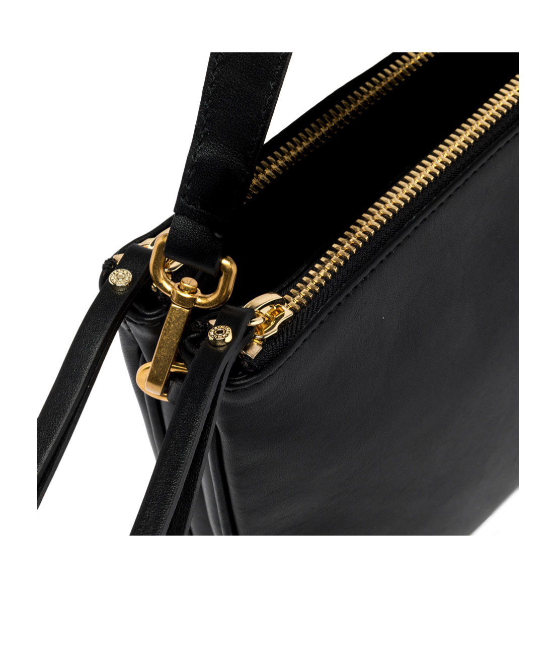 Gianni Chiarini Zippered Shoulder Bag In Black