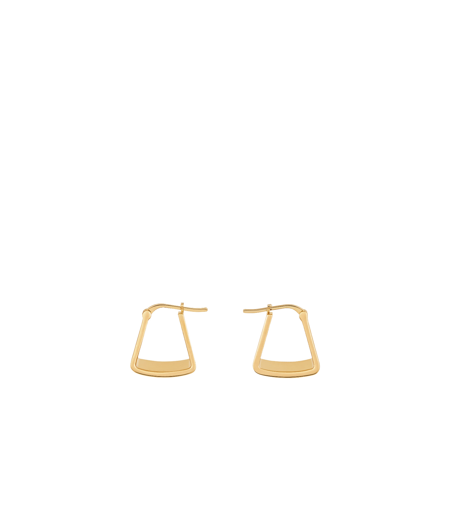 Celine Pyramid Earrings In Yellow