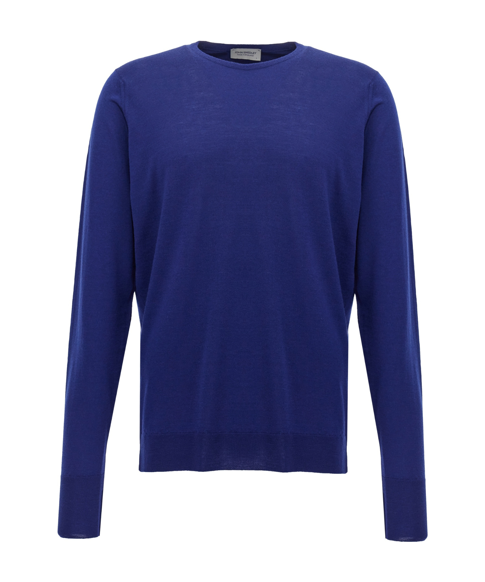 John Smedley "marcus" Crew Neck Sweater In Blue