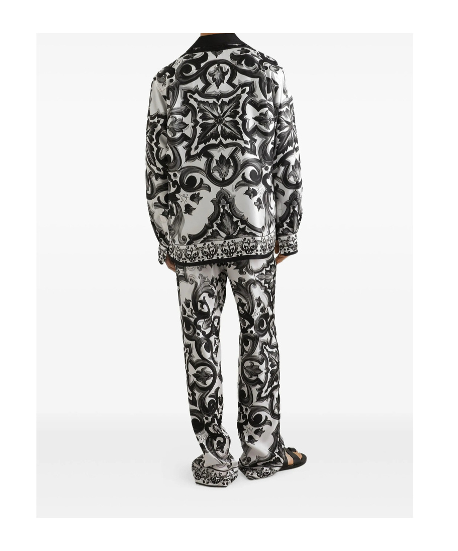 Dolce & Gabbana Majolica-print Twill Vanity Shirt