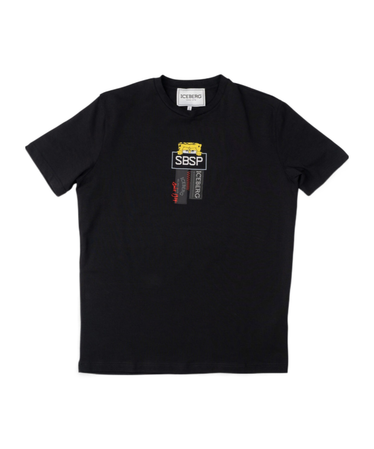 Iceberg Spongebob-print T-shirt In Black