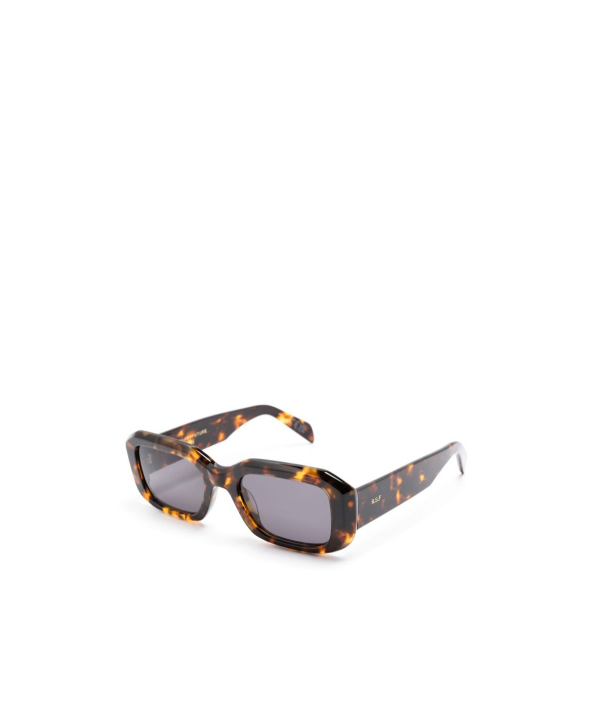 Retrosuperfuture Sagrado Burnt Havana Rectangle-frame Sunglasses In Gray