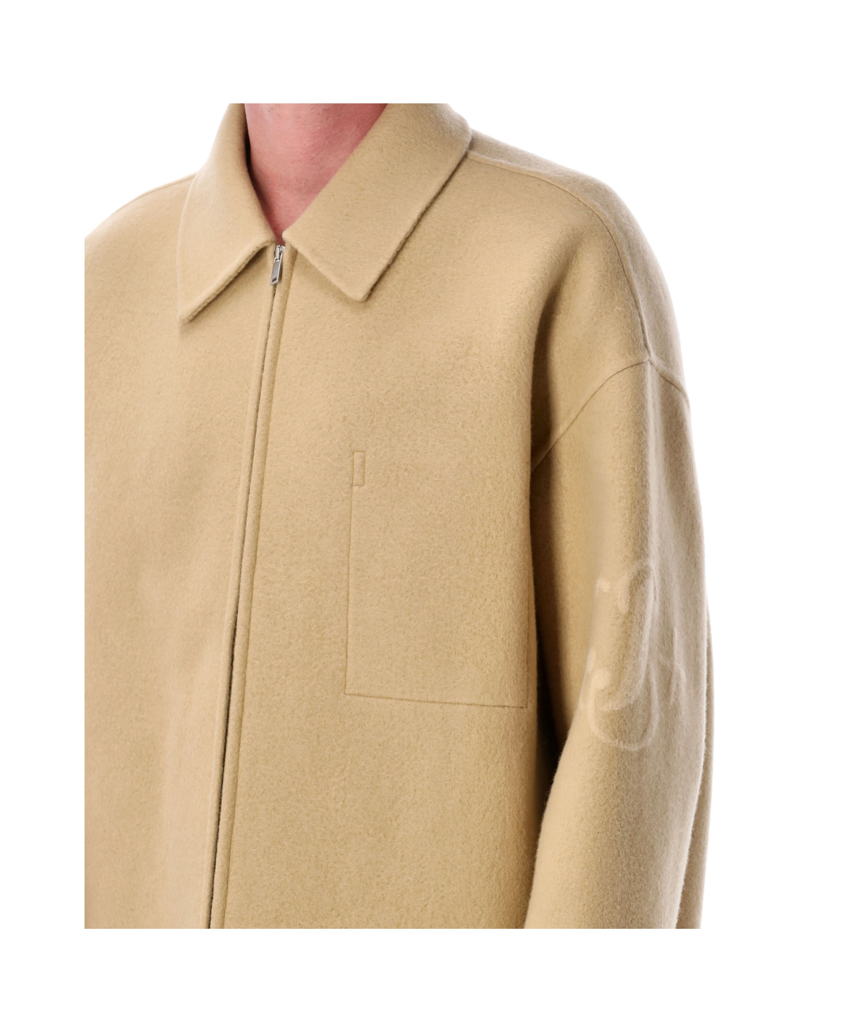 Jil Sander Embroidered 170 Front Pocket Jacket In Black