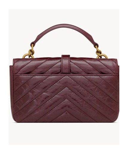 Saint Laurent Mini College Shoulder Bag In Red