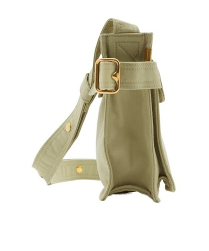 Burberry Trench Logo-embroidered Messenger Bag In Green