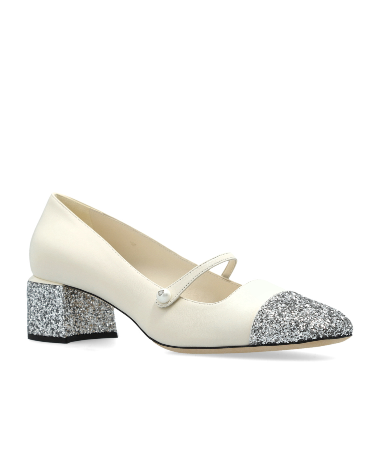 Jimmy Choo Thick Heels In White