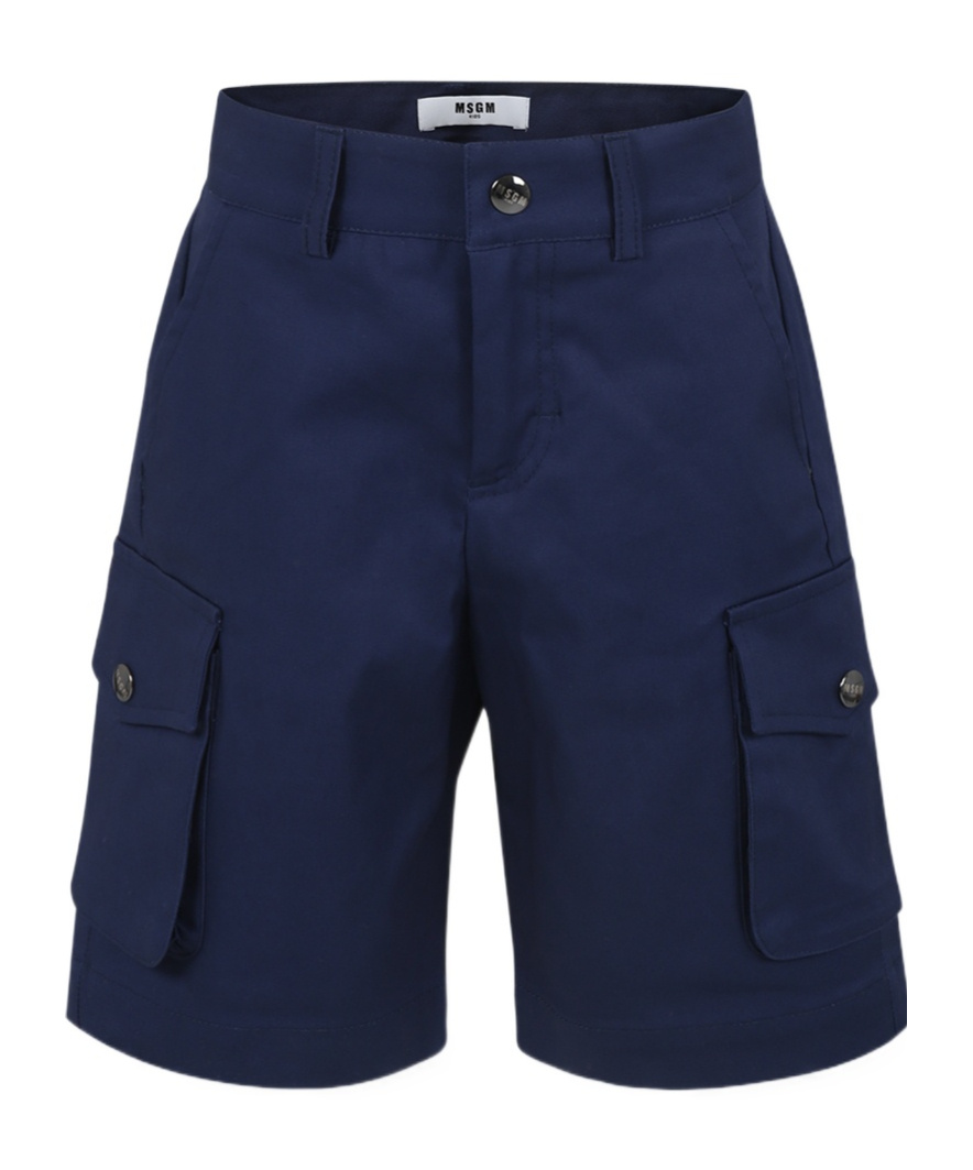 Shop Msgm Cargo-pocket Bermuda Shorts In Black