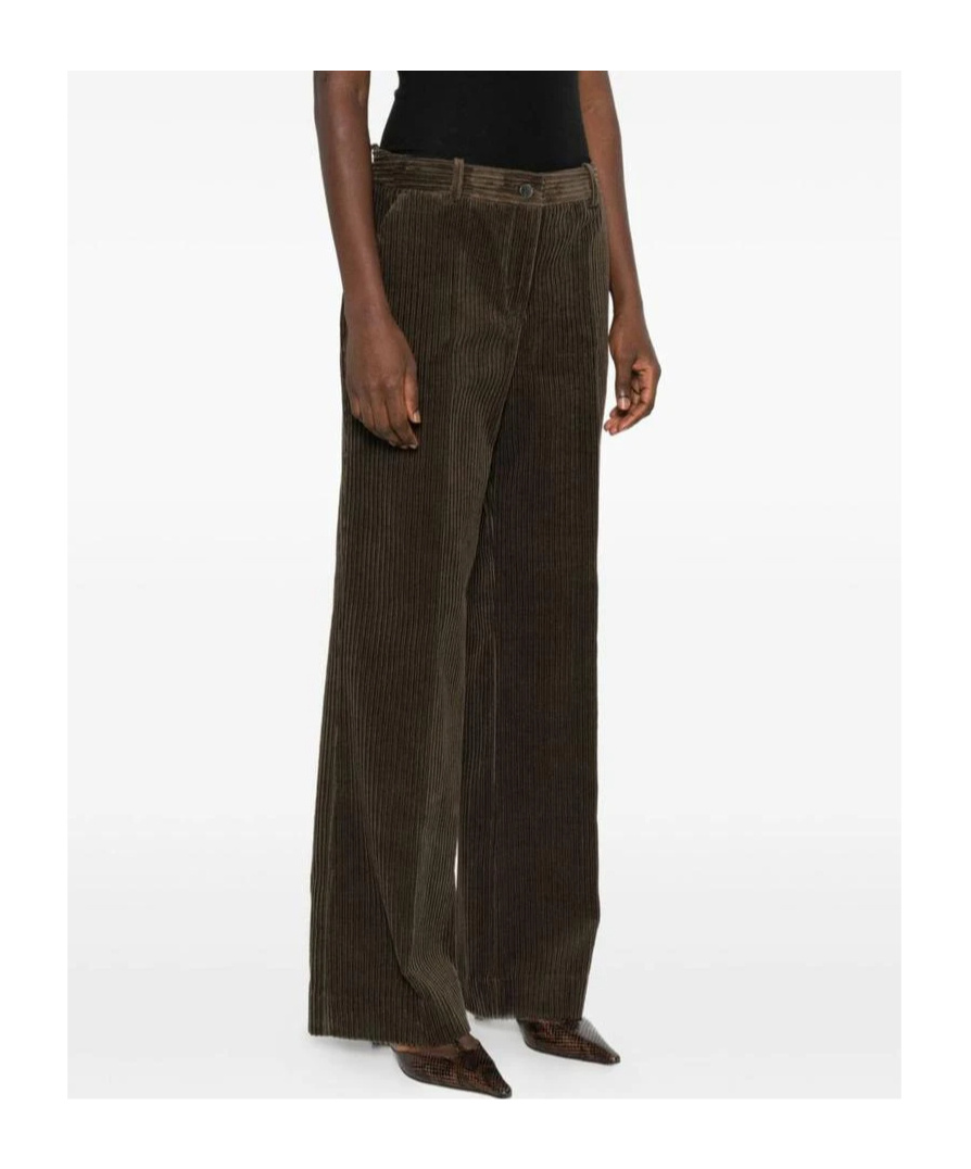 P.a.r.o.s.h Corduroy Straight-leg Trousers In Brown