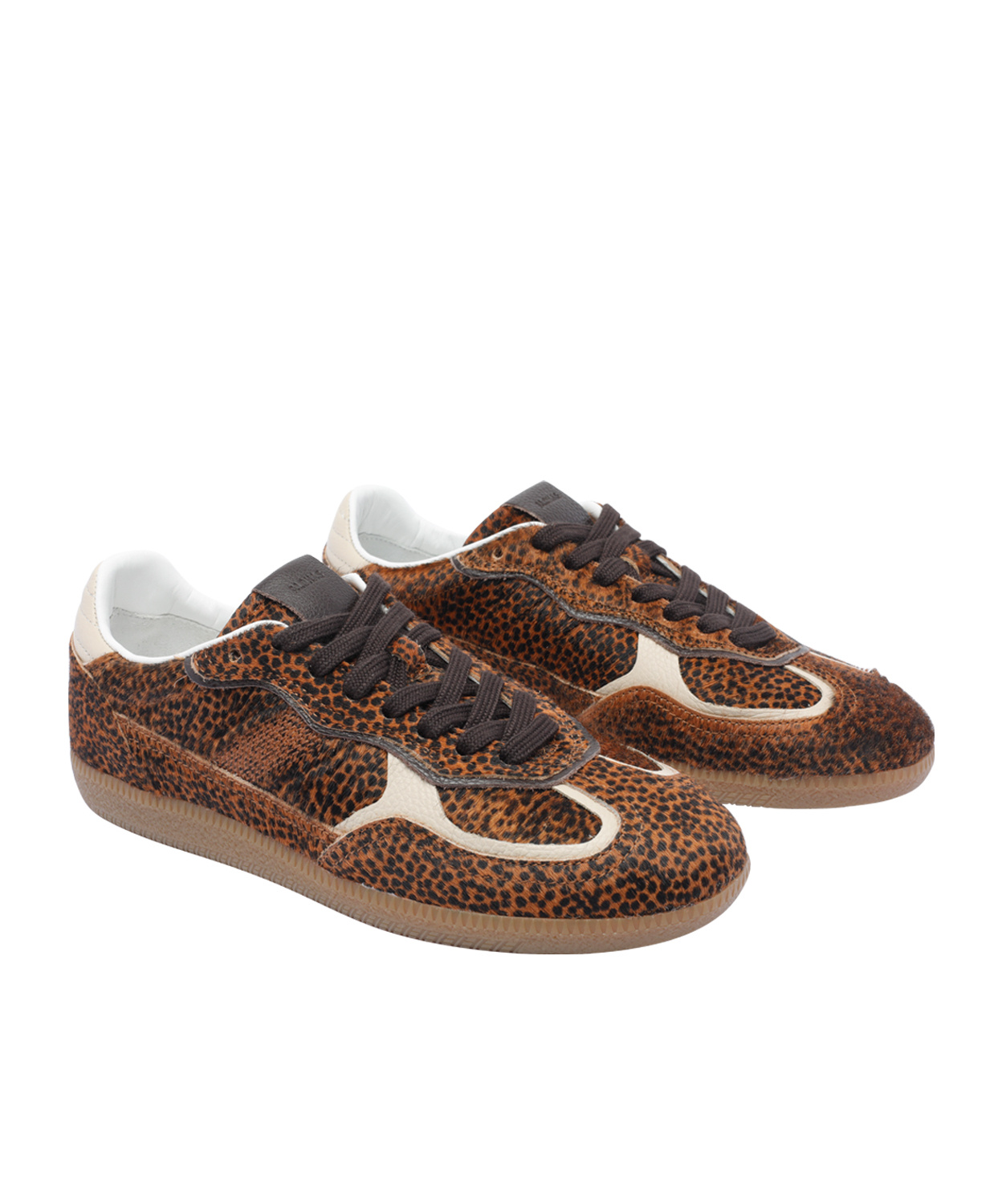 Shop Alohas Rife Soft  Leather Sneakers In Tan