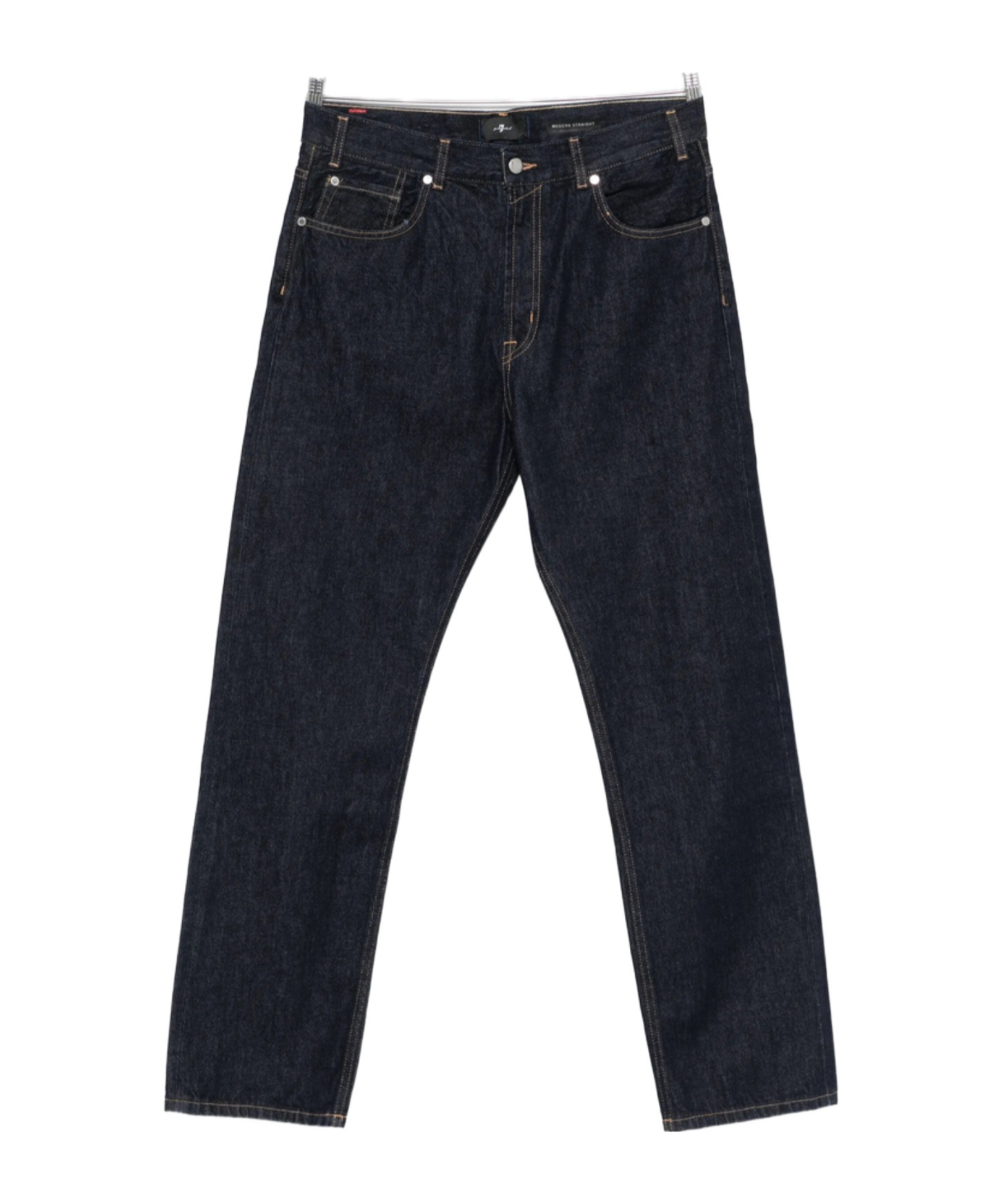 7 For All Mankind Belt-loop Jeans In Black